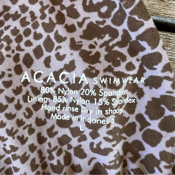 Acacia Swimwear Cannons Triangle Bikini Top That 70s Retro Stripe Fringe Large - Picture 9 of 10